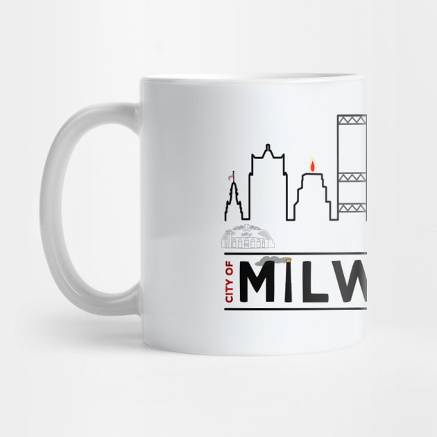 MKE Downtown City Skyline • Milwaukee, WI: by The MKE Rhine Maiden